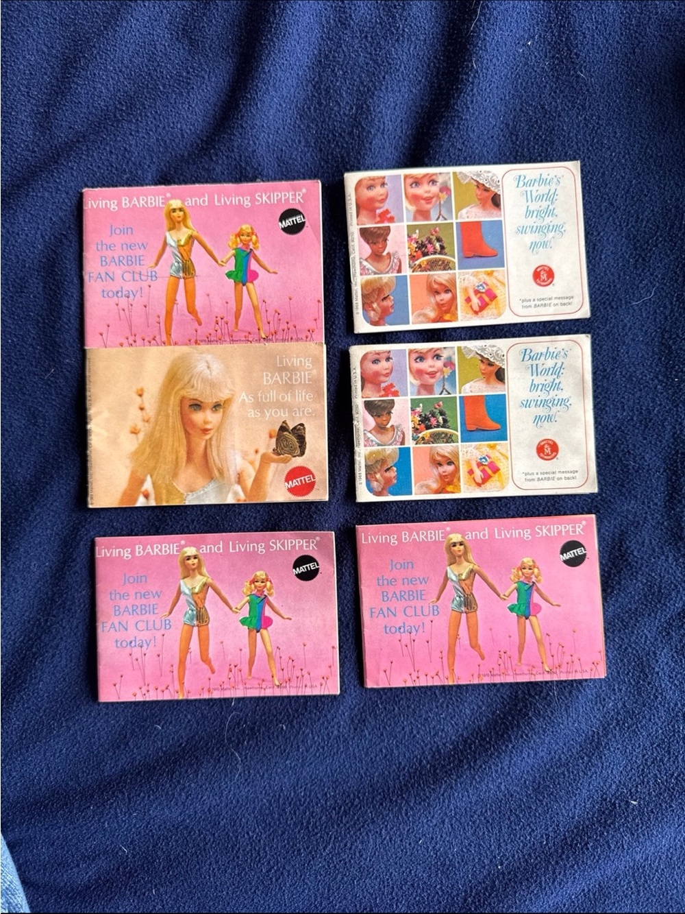 Vintage Mattel Barbie Books Barbie Fan Club Booklets